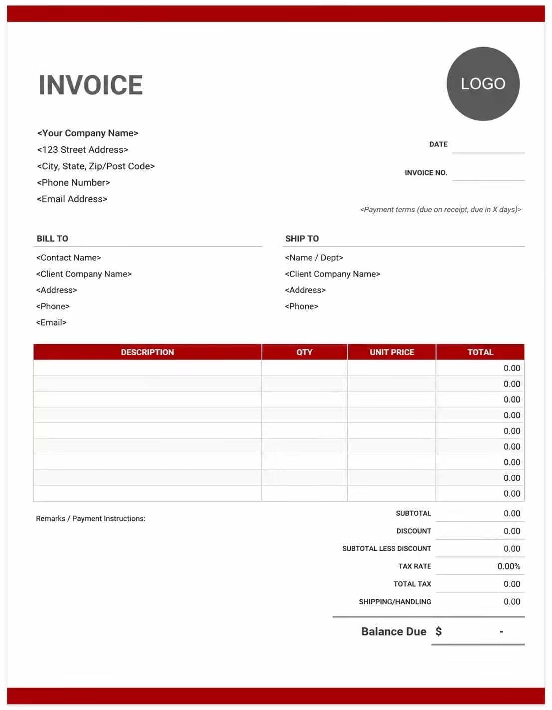 Free Demolition Invoice Template
