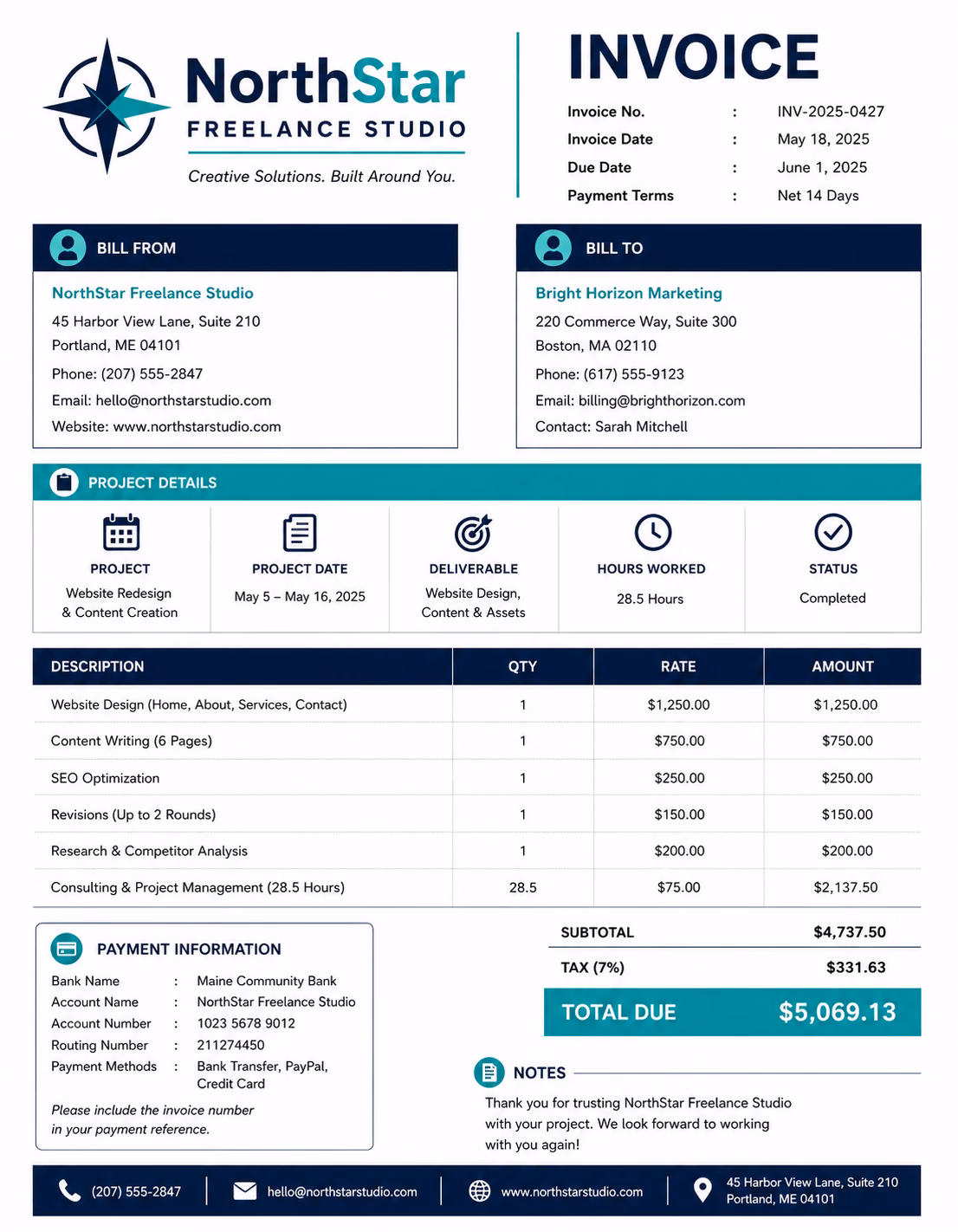 Freelance Invoice Template Freelance Invoice Template