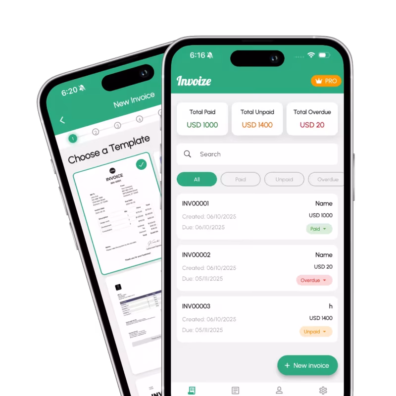 Invoize Free Invoice Maker App